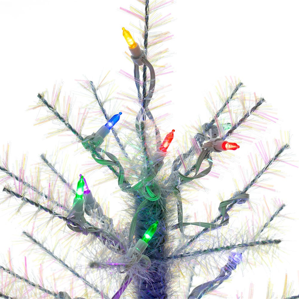 Kurt Adler 4.5-Foot Pre-Lit Multi-LED Glistening Pine Tree